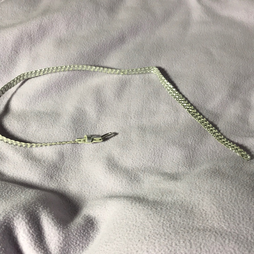 Silver belt for jeans